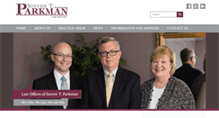 Desktop Screenshot of parkmanlaw.com
